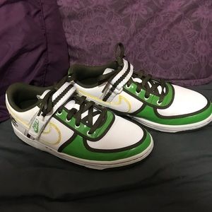 White & Green Vandal Low Premium Nike Sneakers